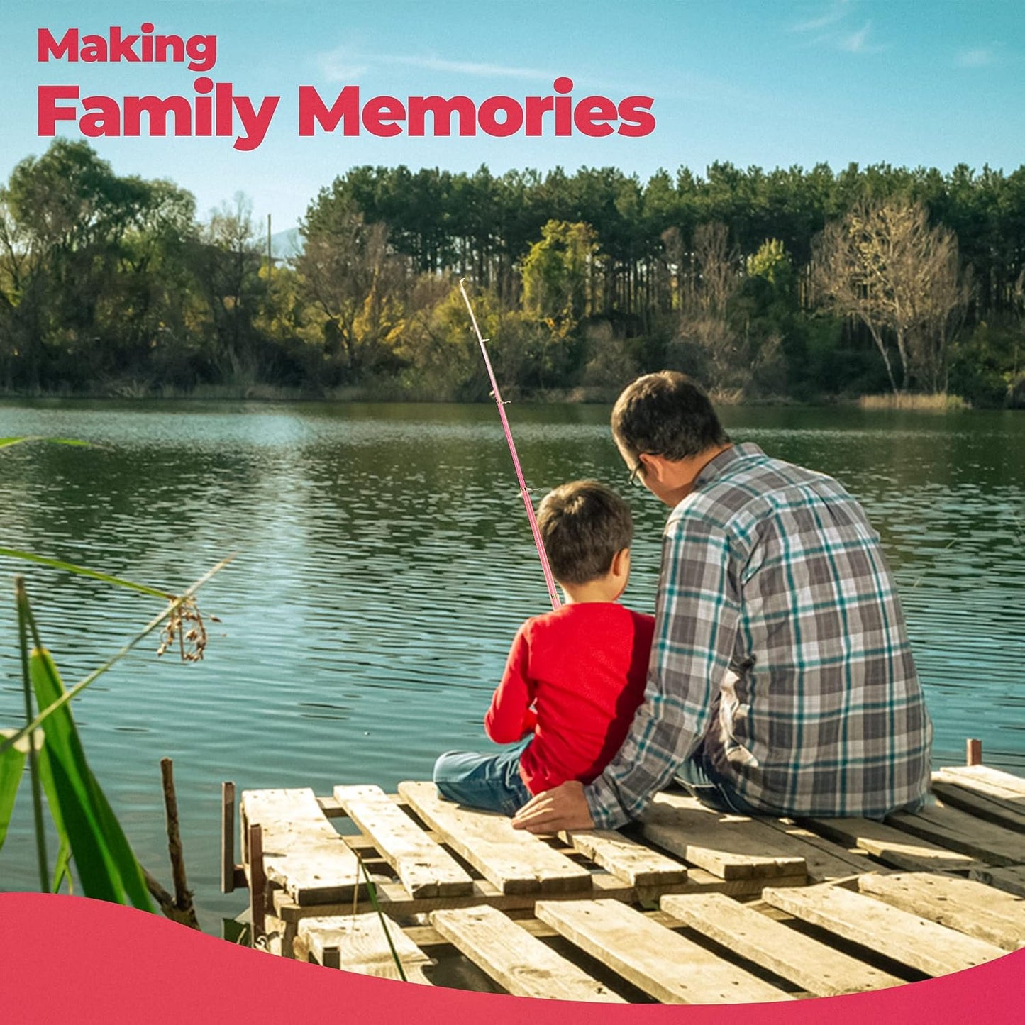 Angelset für Kinder mit Rute und Rolle (Komplettset), Rosa (Komplettset) 4ft