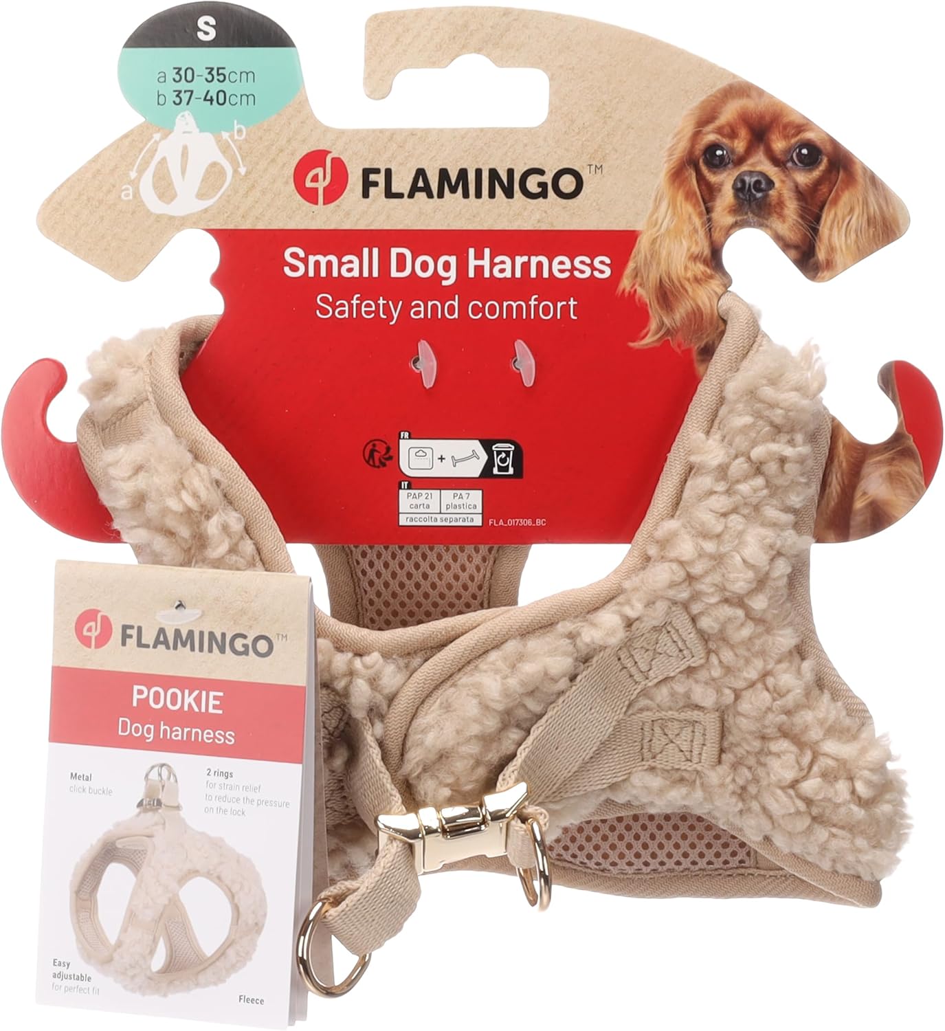 Step&Go Hundegeschirr, Pookie Beige Small