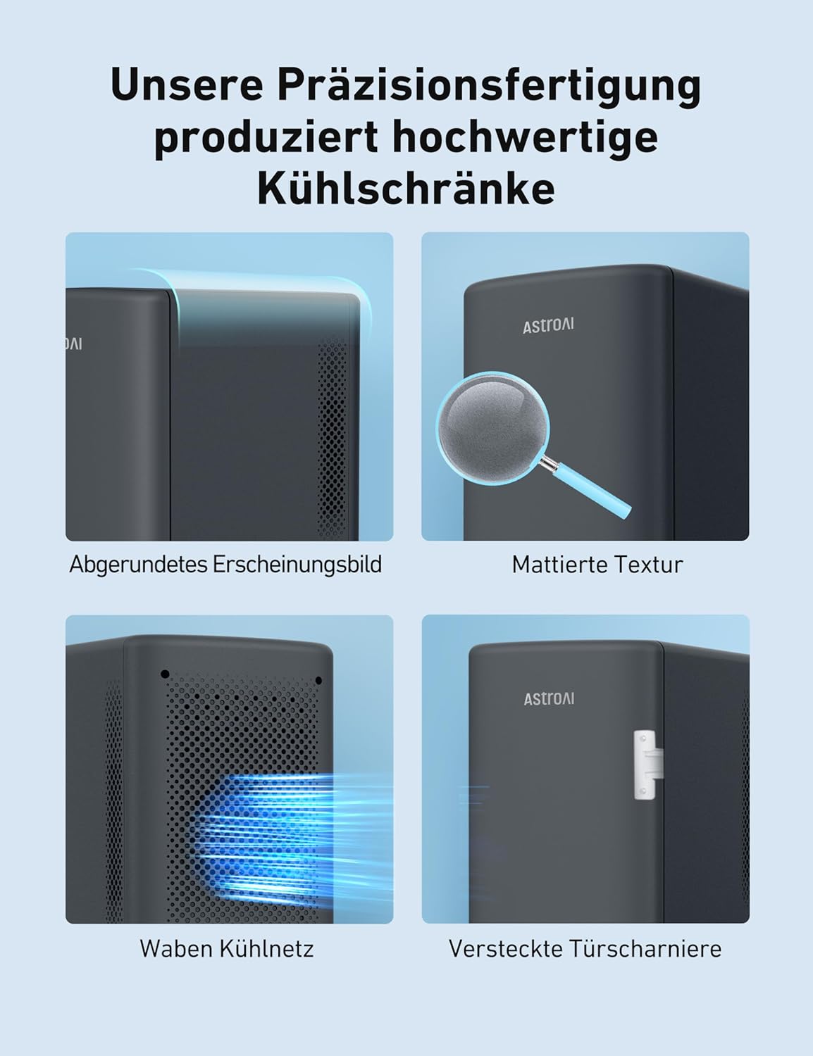 Mini-Kühlschrank, Schwarz