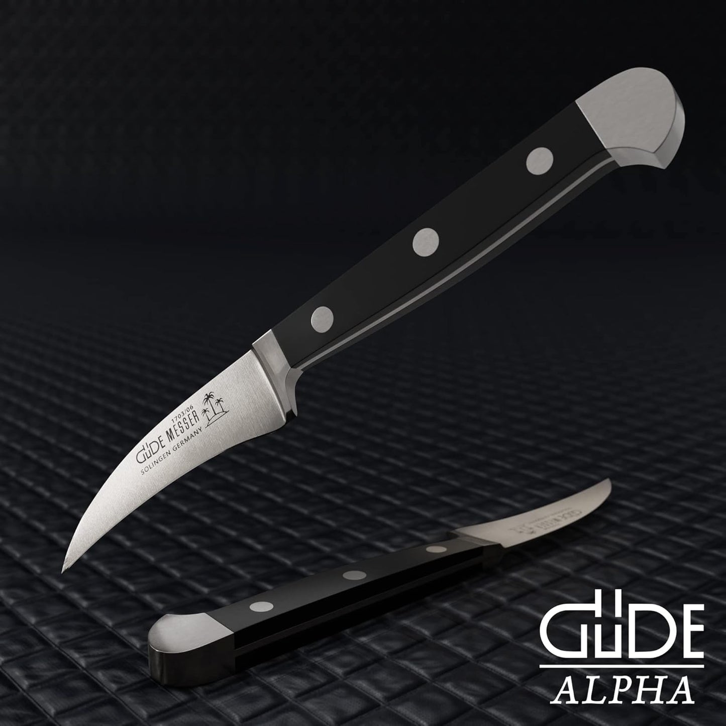 Alpha Schälmesser, Pom
