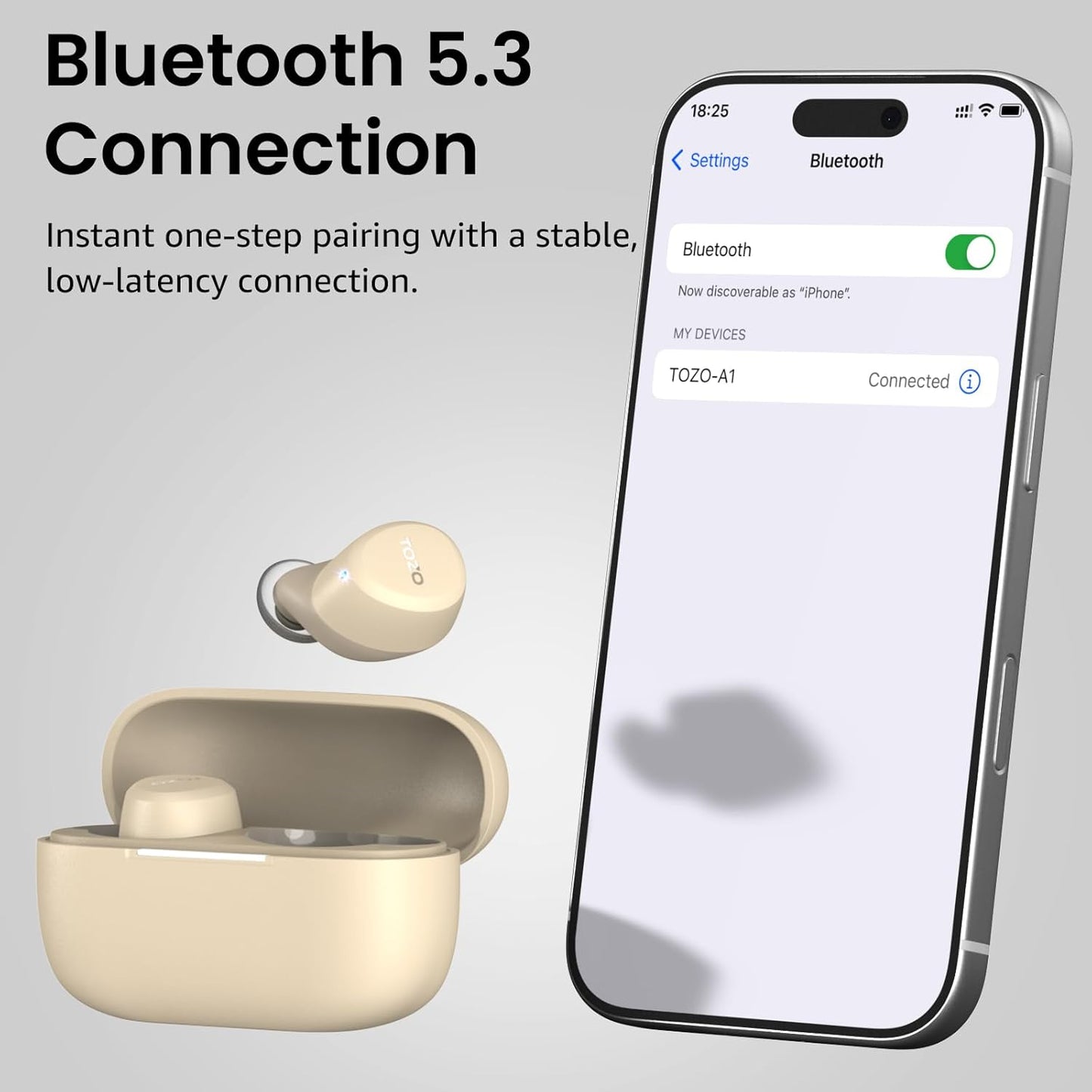 Kabellose In-Ear-Kopfhörer, A1 2024-Khaki