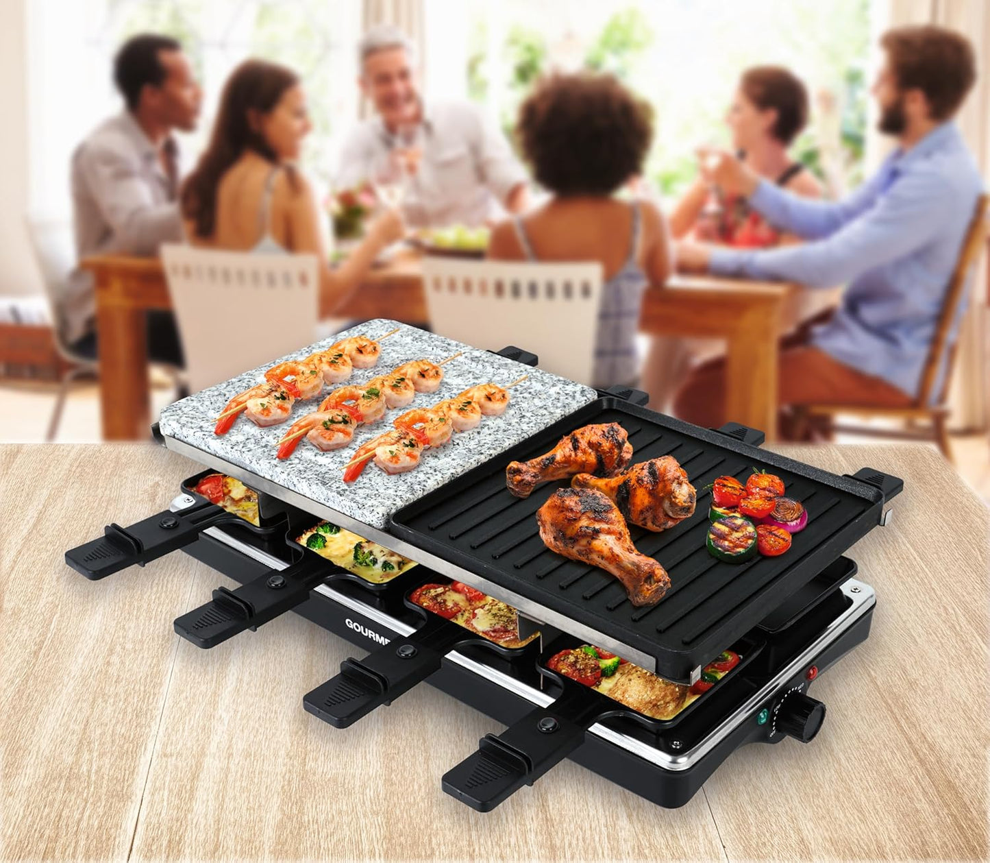 2in1 Raclette-Set, 2-in-1 Raclette Set 8 Personen
