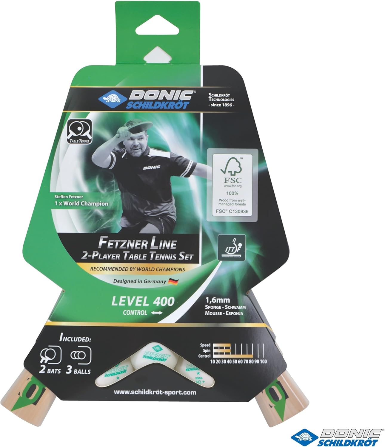 Fetzner 400 FSC Tischtennis-Set, Einheitsgrösse