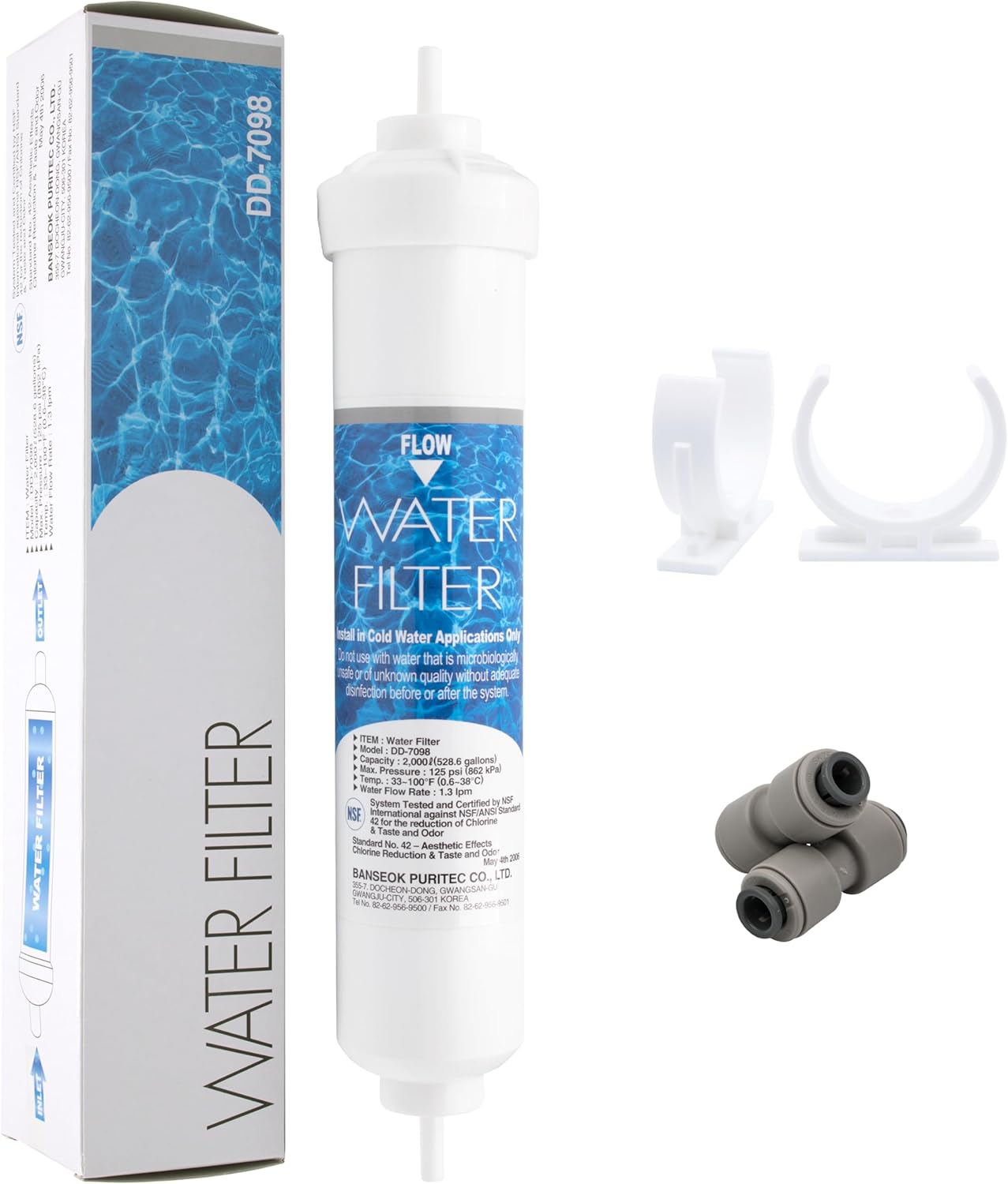 Externer Wasserfilter für Kühlschränke