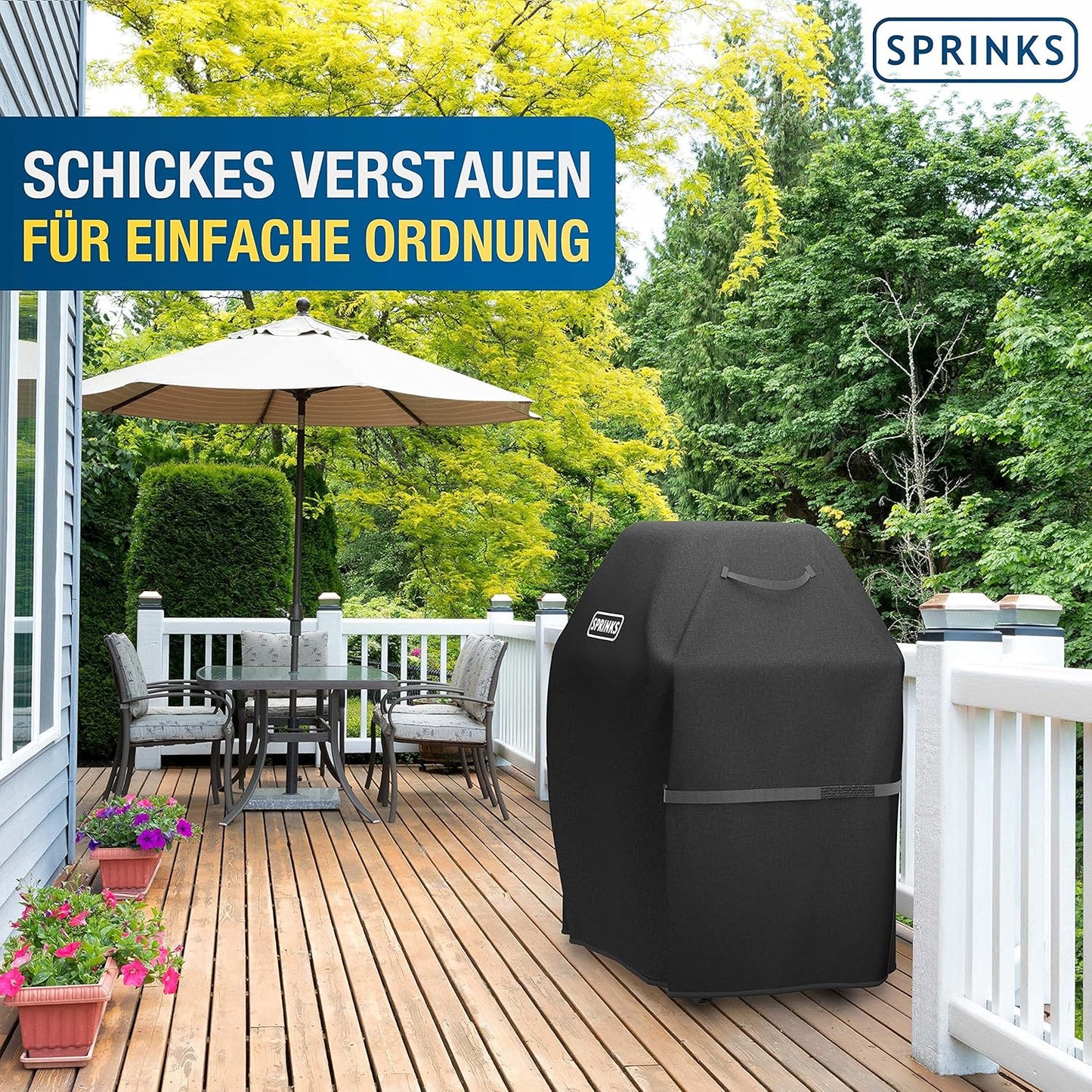 Grillabdeckung für Gasgrills, 77 x 67 x 110 cm Schwarz
