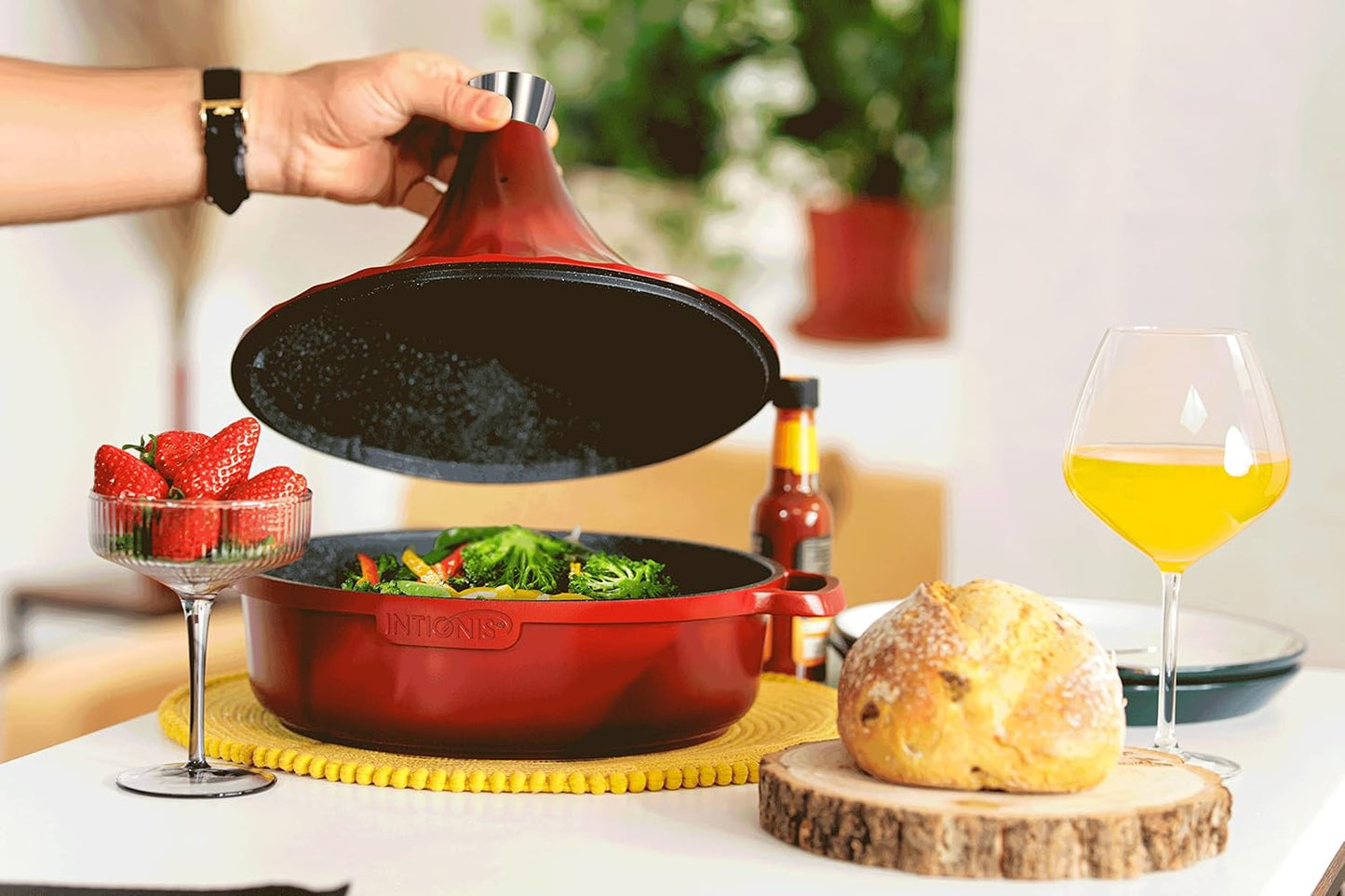 Tajine Topf 28 cm, rot