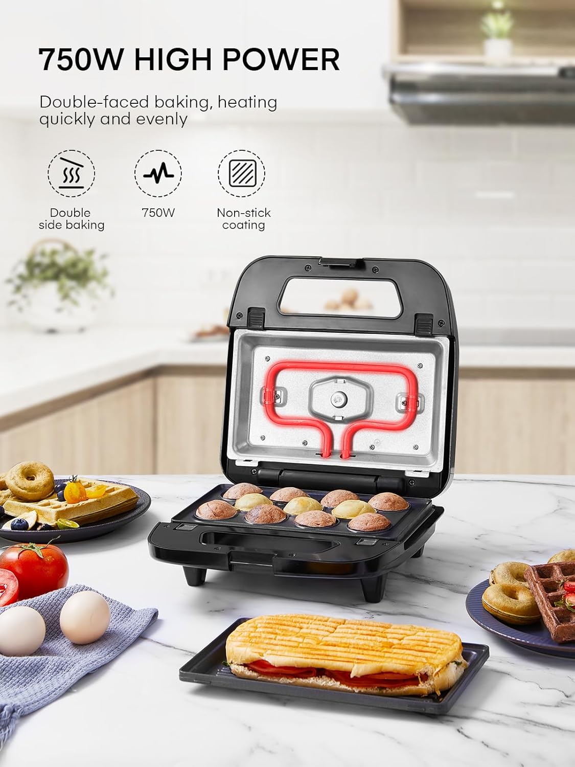 Sandwichmaker 6 in 1