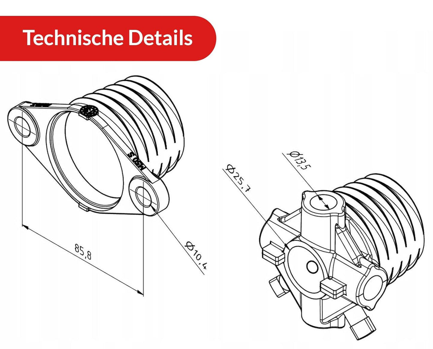 Kastom Garagentor Torsionsfedern Set mit Zubehör, 51/5,5/857 mm
