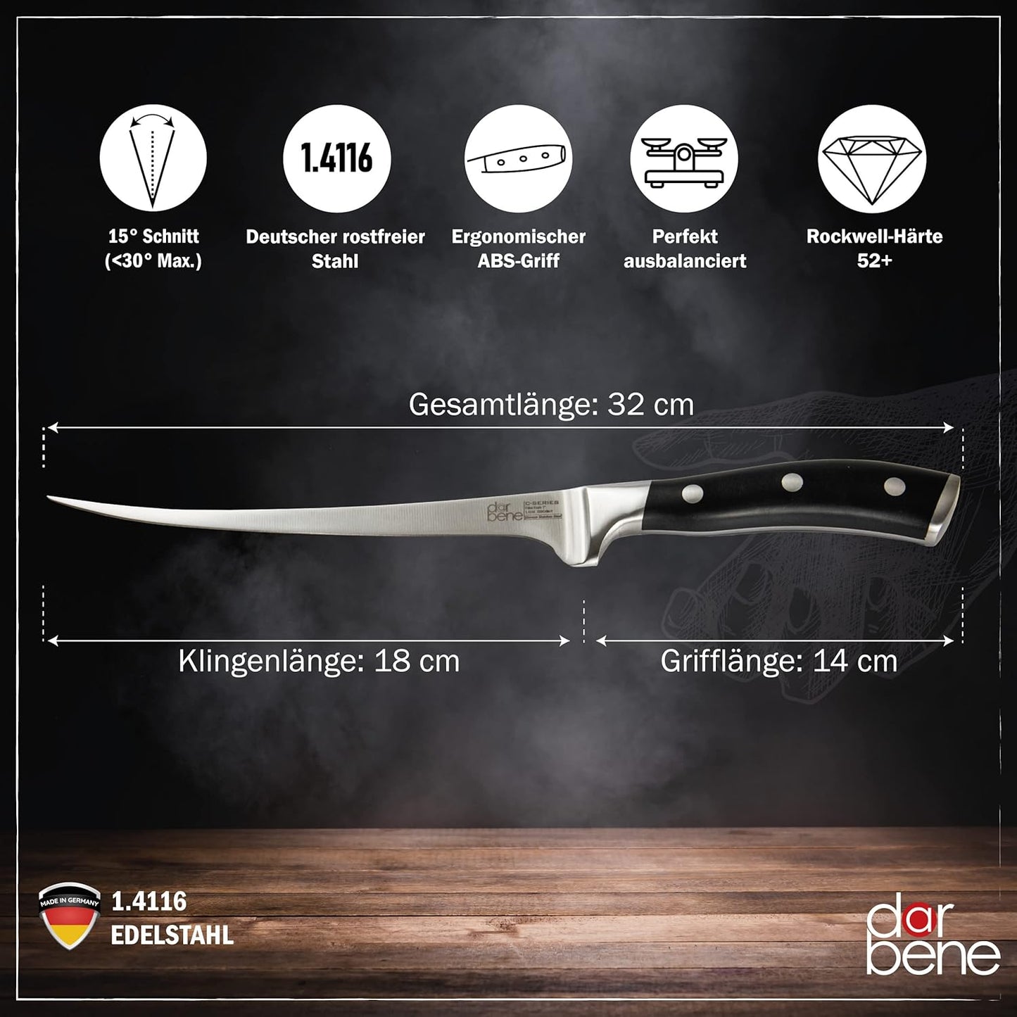 Küchenmesser-Set, C-2er Set Chef