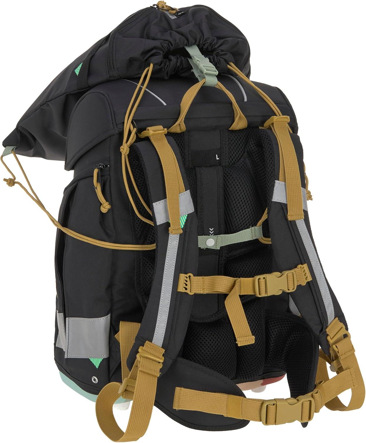 7-teiliges Schulranzen Set, Schwarz