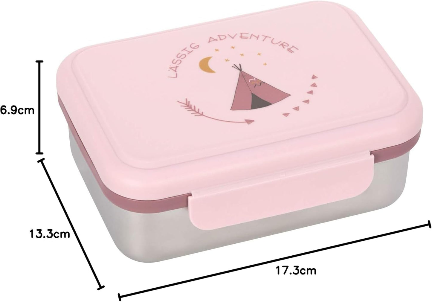 Edelstahl Lunchbox für Kinder "Adventure Tipi", Tipi
