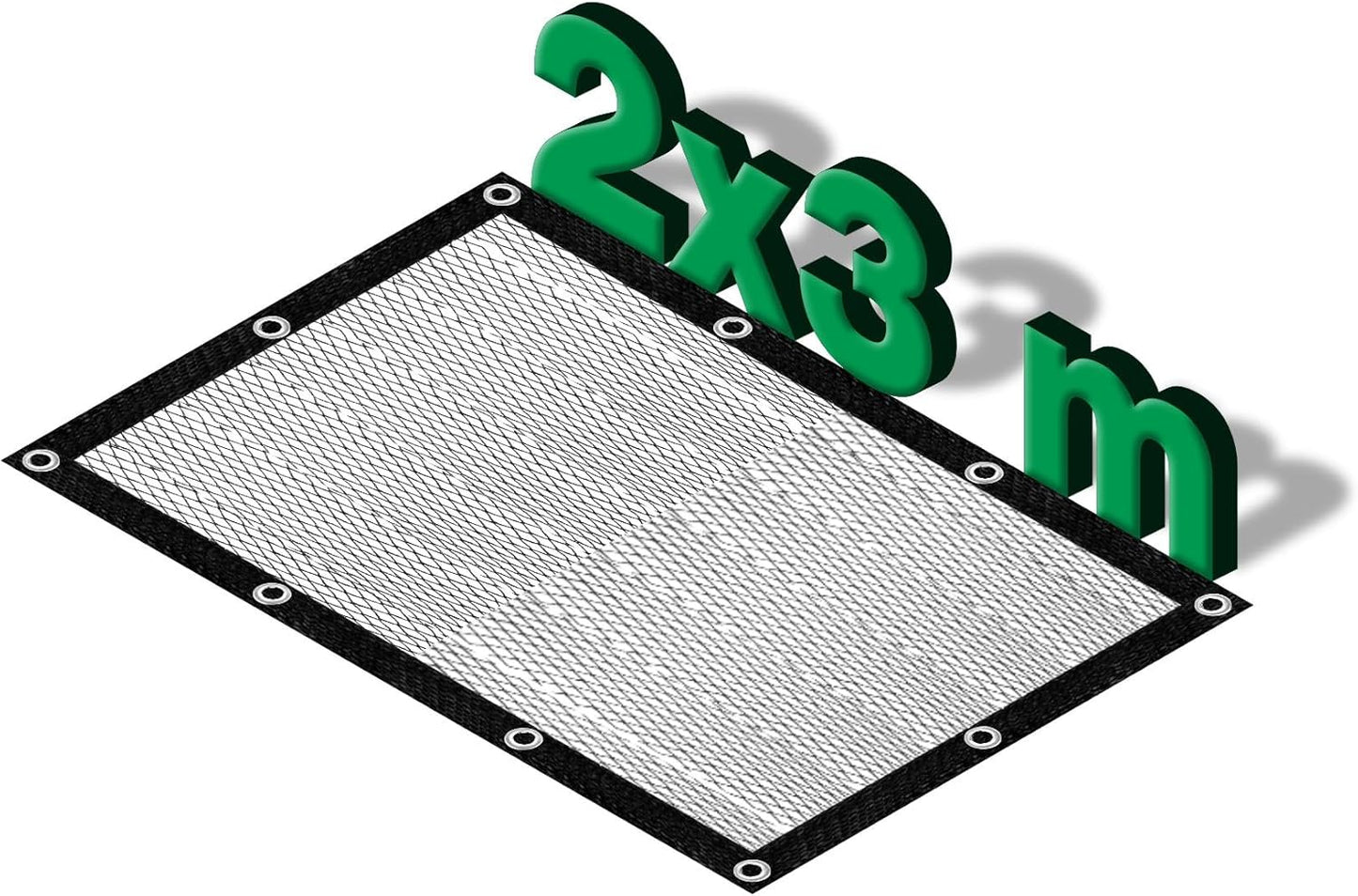 Teichnetz mit Erdspiessen, 2x3m