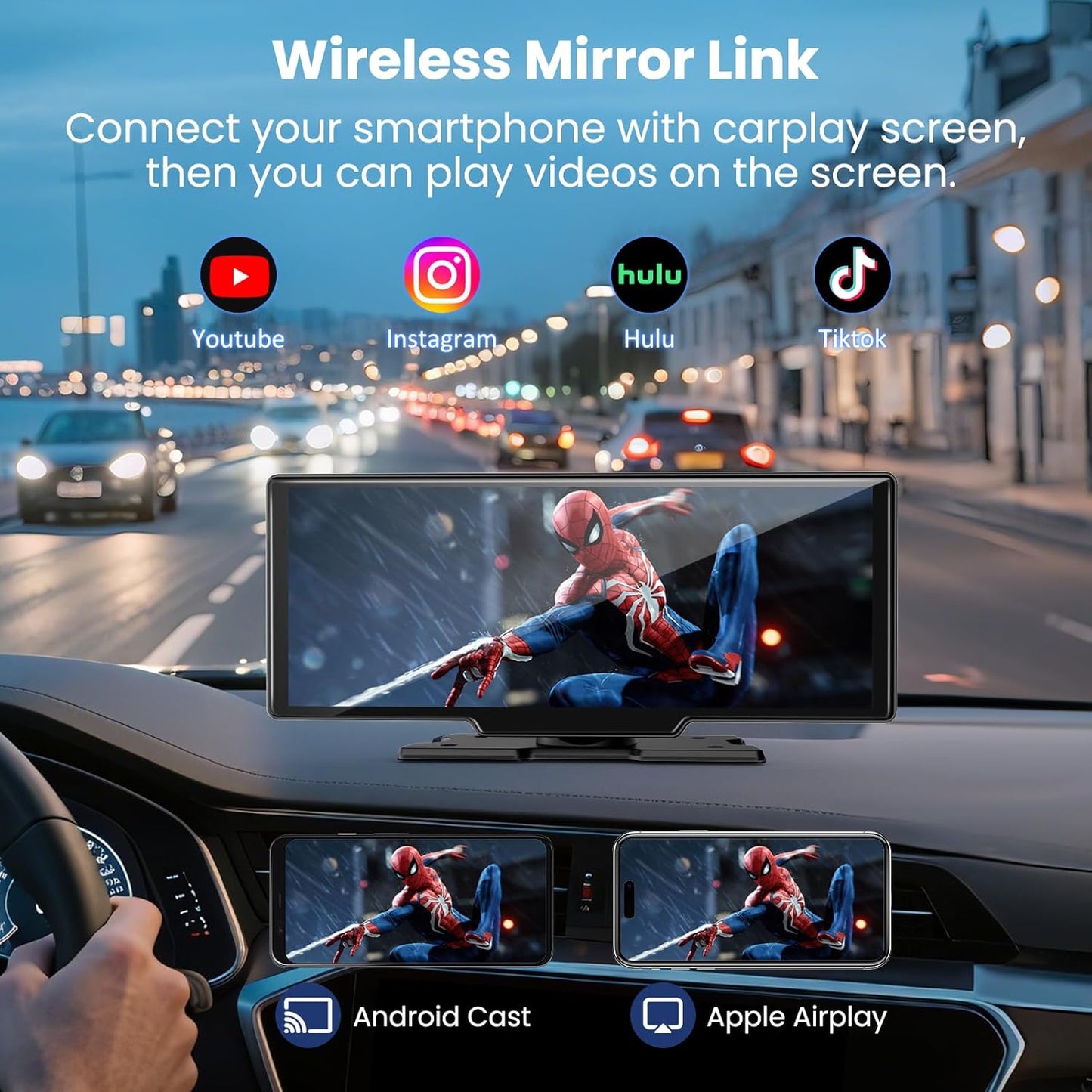 P1 Carplay Display mit Dashcam & Navigation, P1
