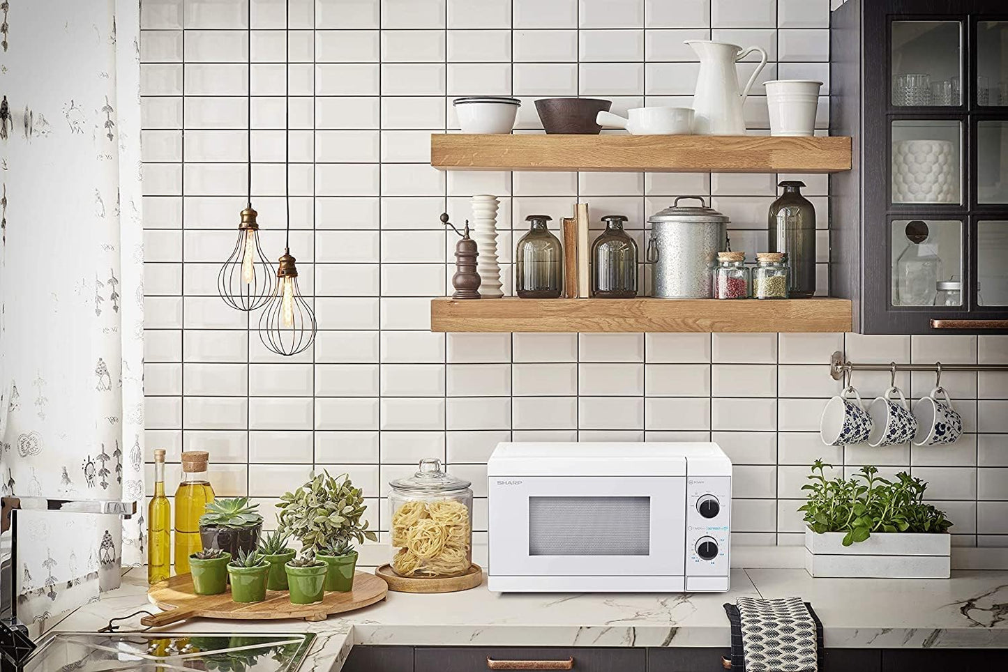Mikrowelle YC-MS01E-C mit Auftaufunktion, Kristallweiss