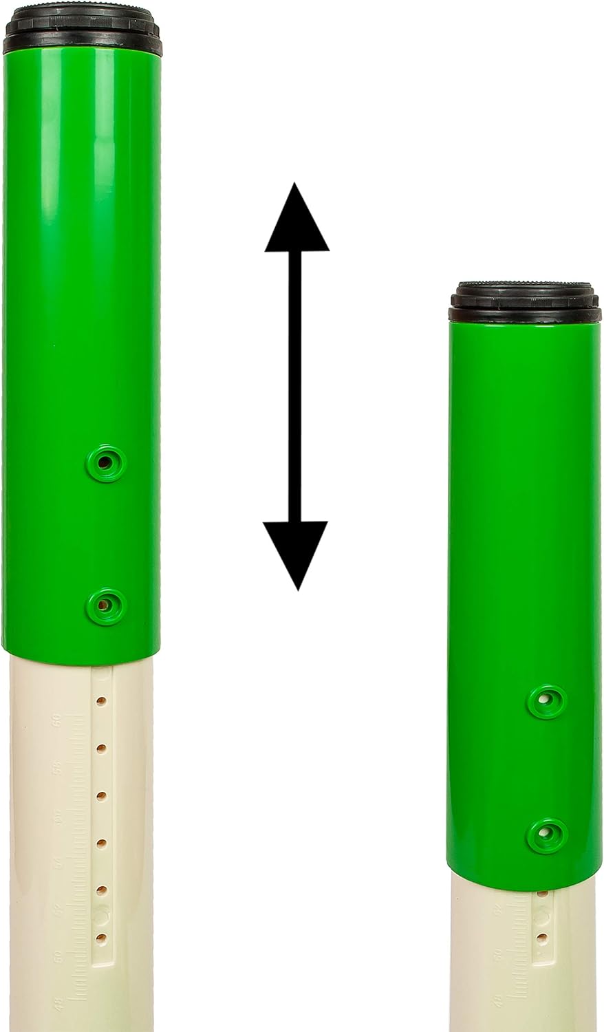 Mitwachsender Kindertisch, 1 Stück - ohne NAMEN Tisch __ 60 X 115 Cm __ Farbe: Grün / Hell