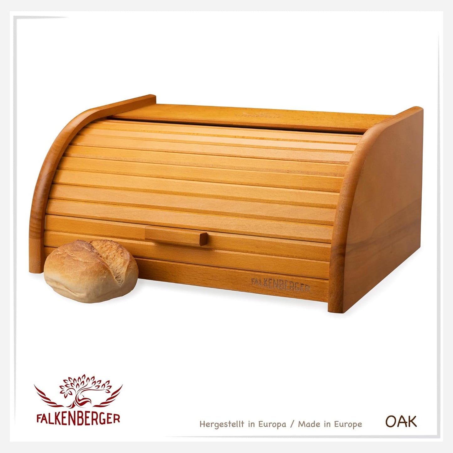 Brotkasten mit Roll-Deckel, Honig XL