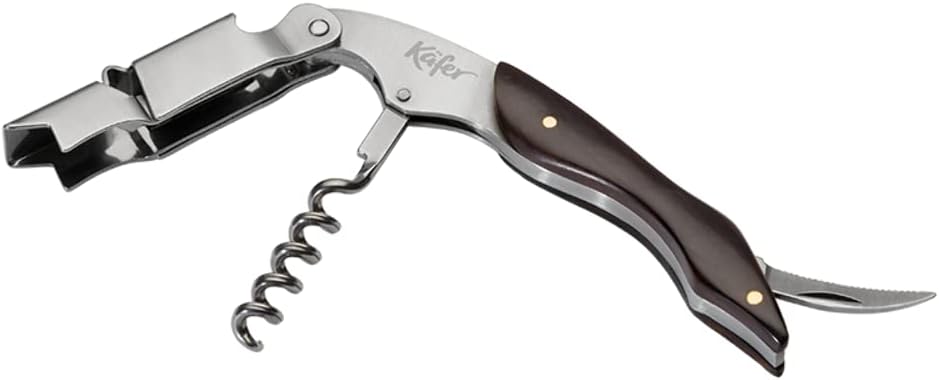 Sommelier-Set mit Kellnermesser, Tropfring & Drehverschluss