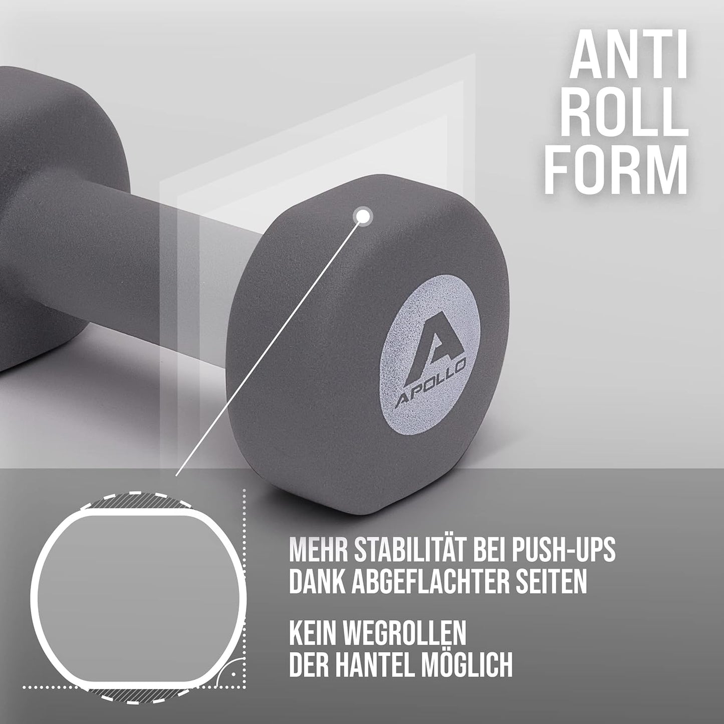Kurzhantel-Set für Krafttraining (2x5 kg), Hantel Set 5 kg