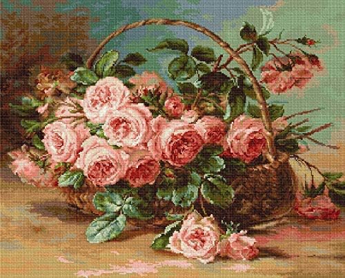 Stickset „Korb mit Rosen“