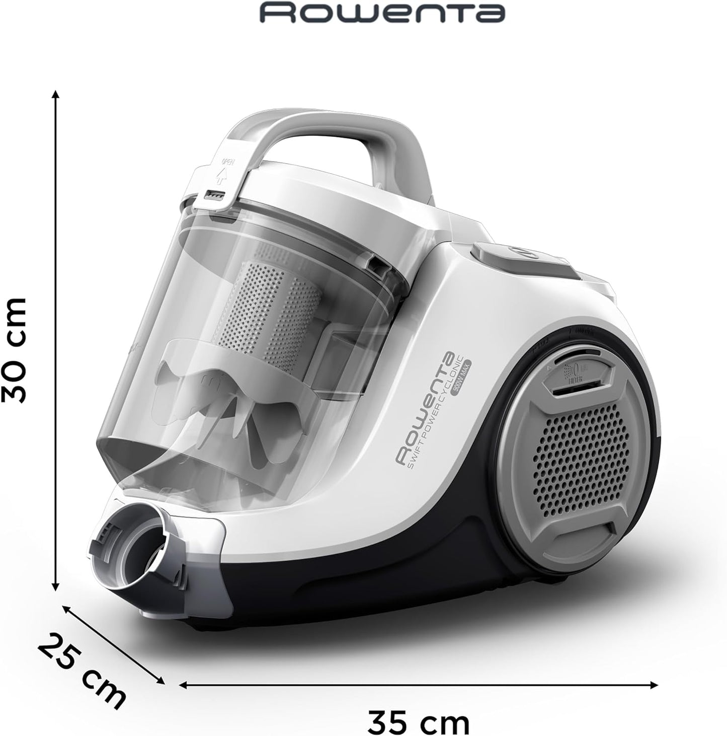 Swift Power Cyclonic Bodenstaubsauger RO2917, beutellos, 1,2l Staubbox