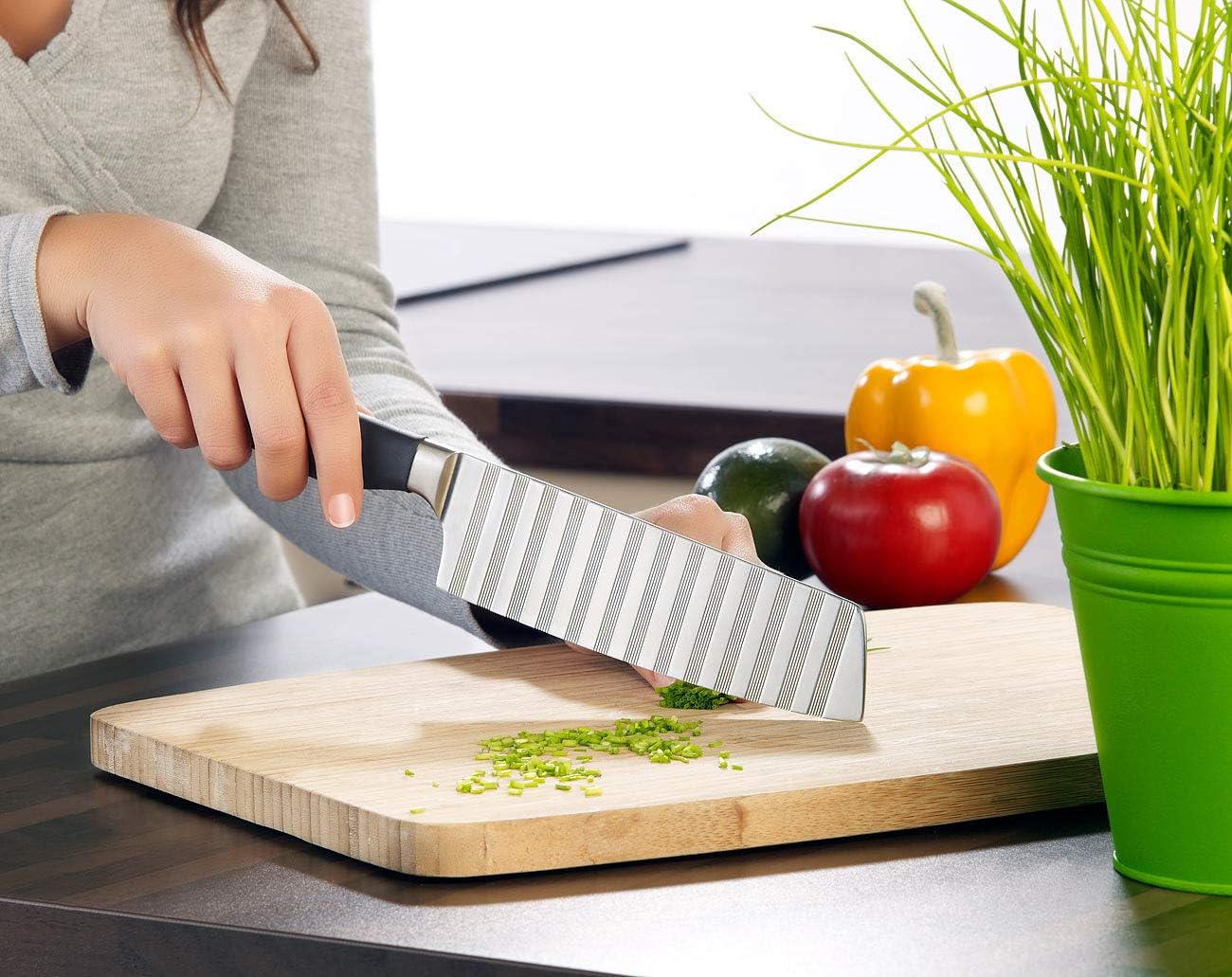 Antihaft-Hackmesser mit 17,5 cm Klinge