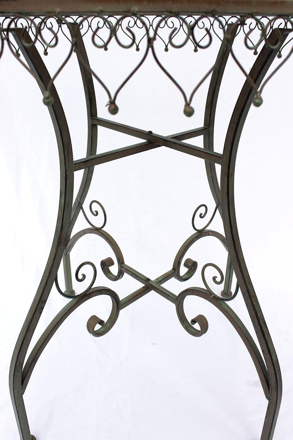 Runder Bistrotisch Malega im Vintage-Stil