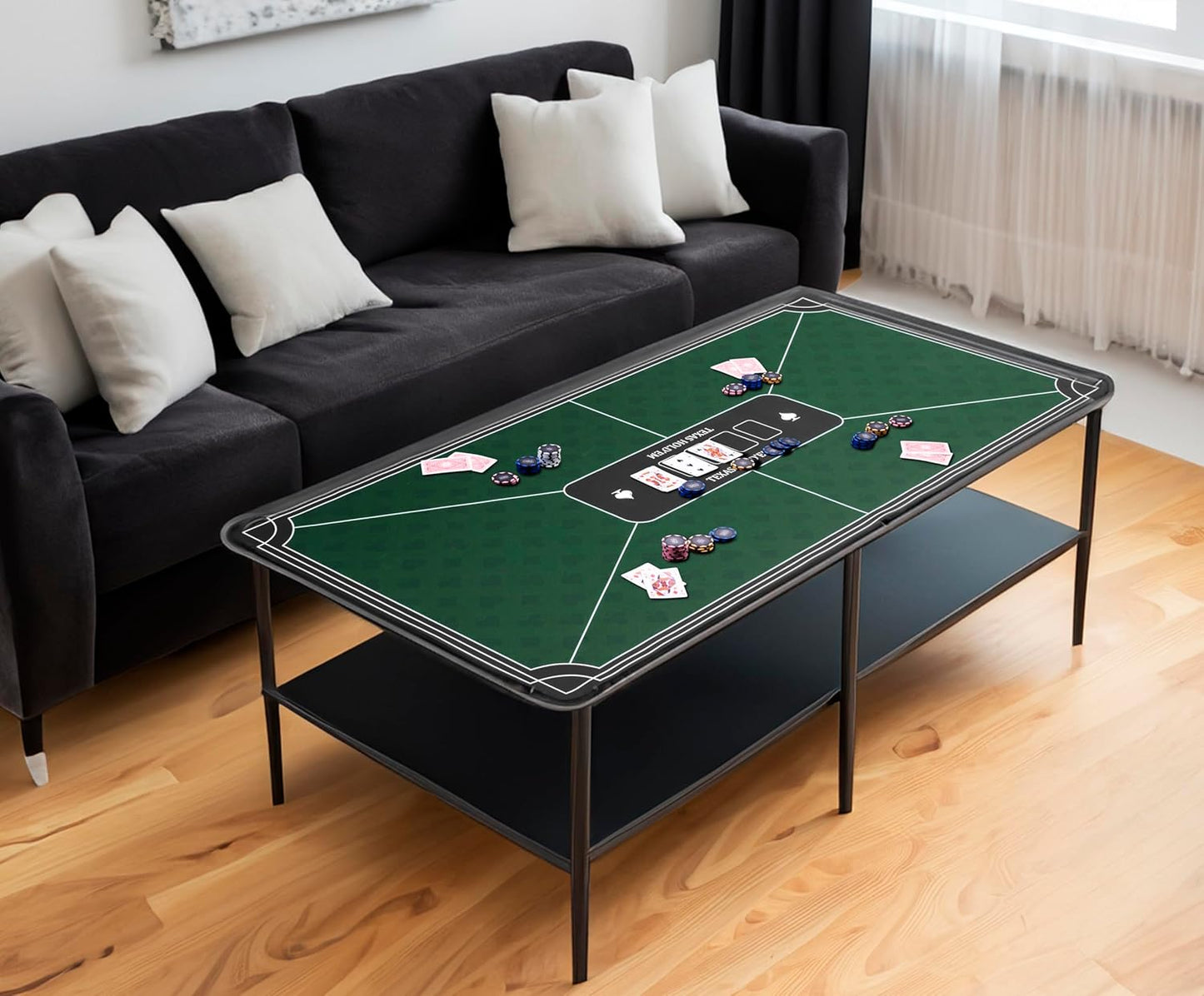 Grüne Poker-Matte (118 x 59 cm), grün 120x60cm