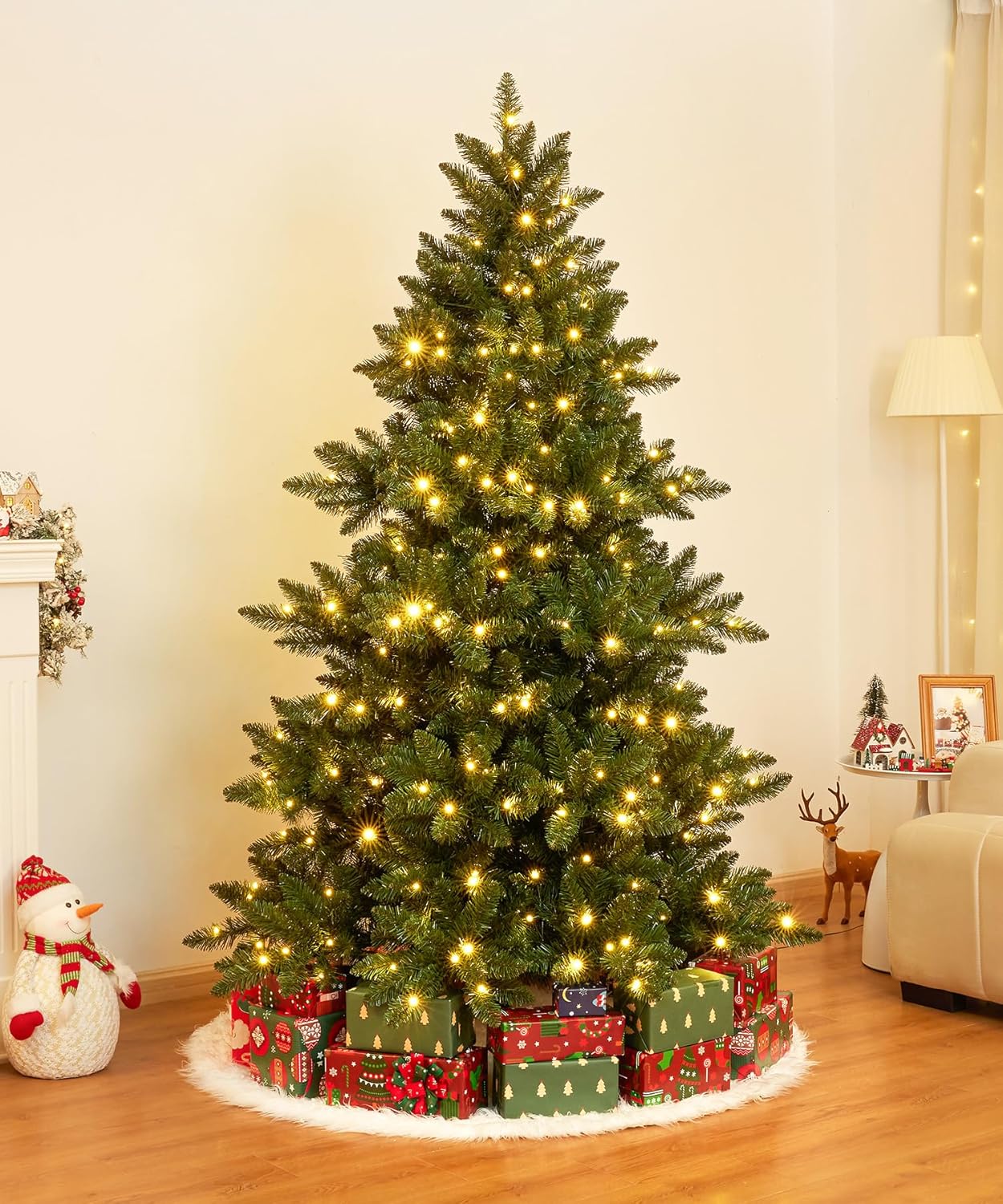 Künstlicher Weihnachtsbaum mit 240 LEDs, 150cm