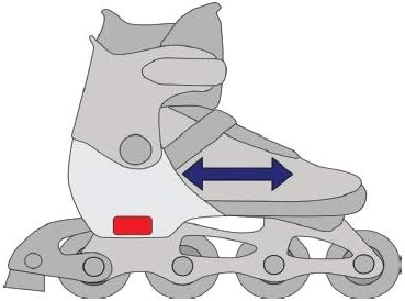 Verstellbare Inline-Skates Pulse, 37-40 (23,5cm-26cm) Black ohne Kufen