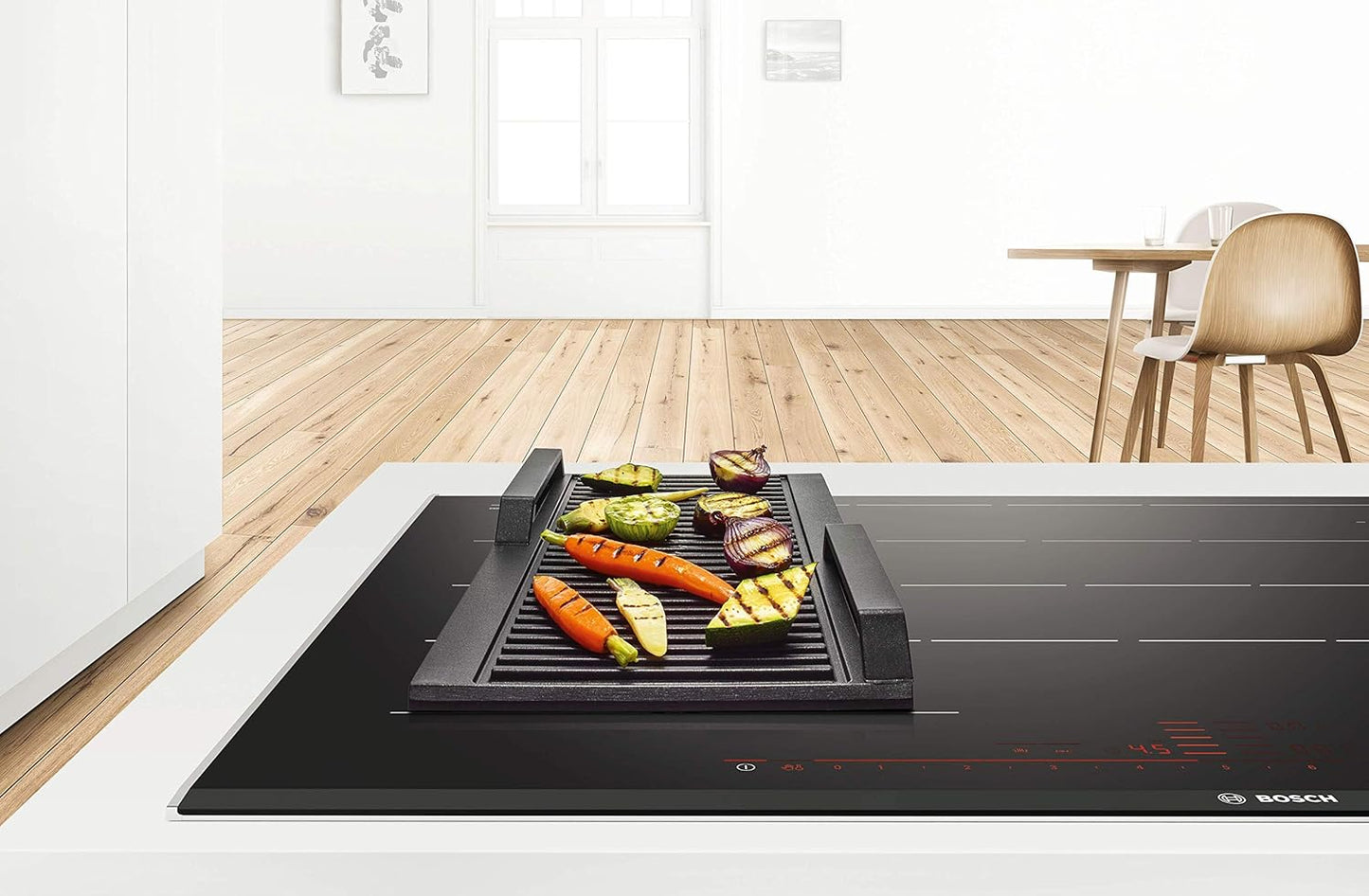Grillplatte Hez390522 für Kochfelder – Ideal für Steak & Gemüse