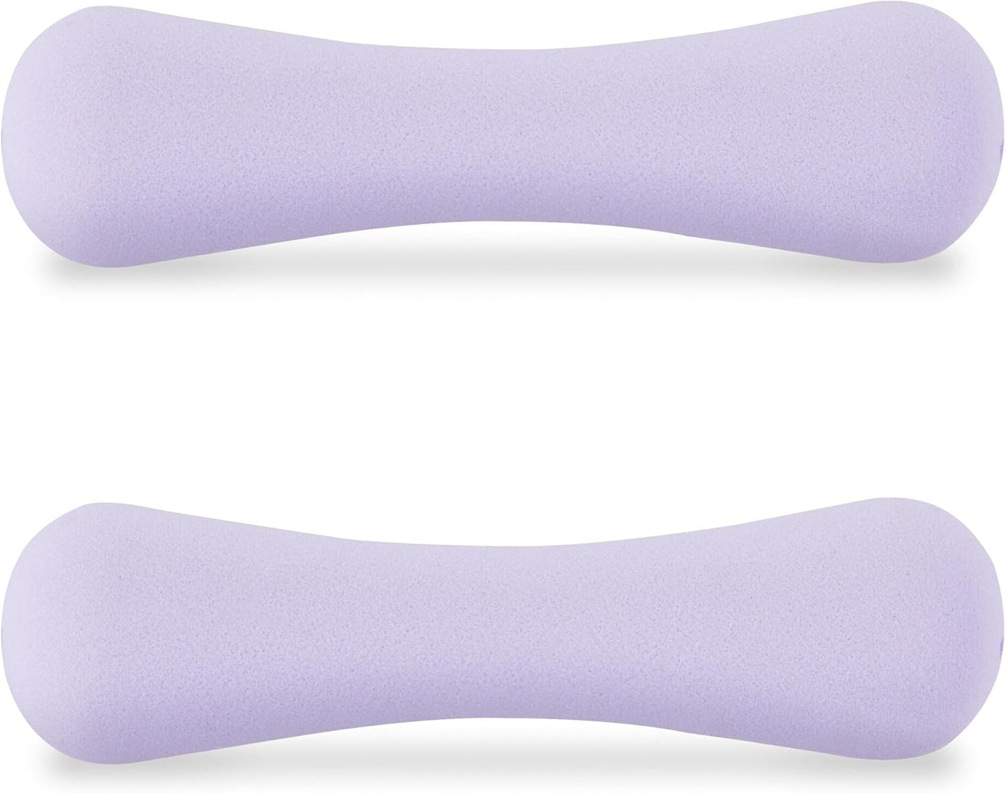 2-teiliges Kurzhantel-Set mit Neopren, 0,5 kg (Violett)