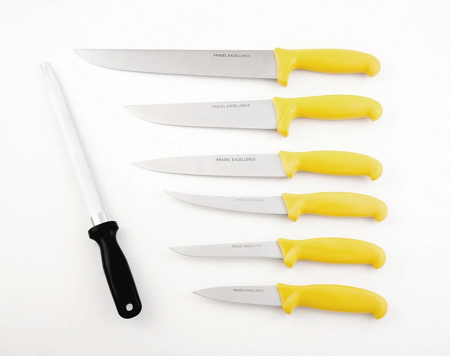 7-teiliges Fleischermesser-Set mit Wetzstahl