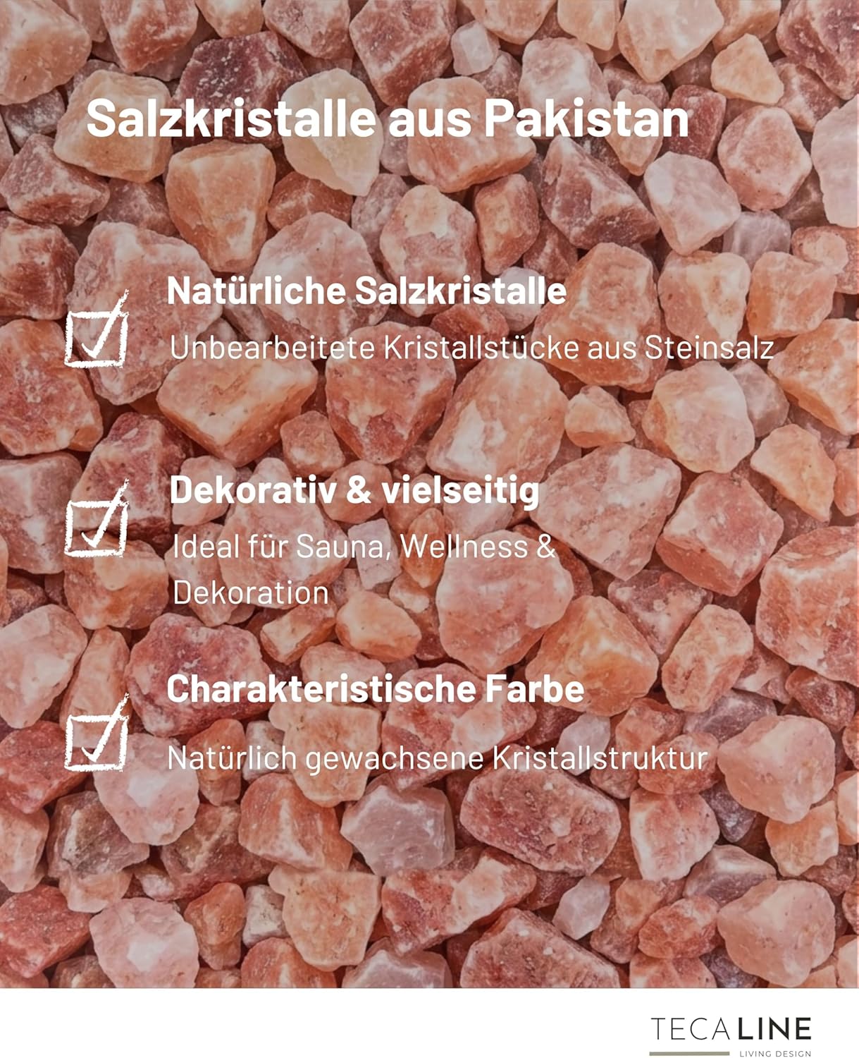 Saunasalzsteine für Sole-Schale, 2 kg, 2 kg