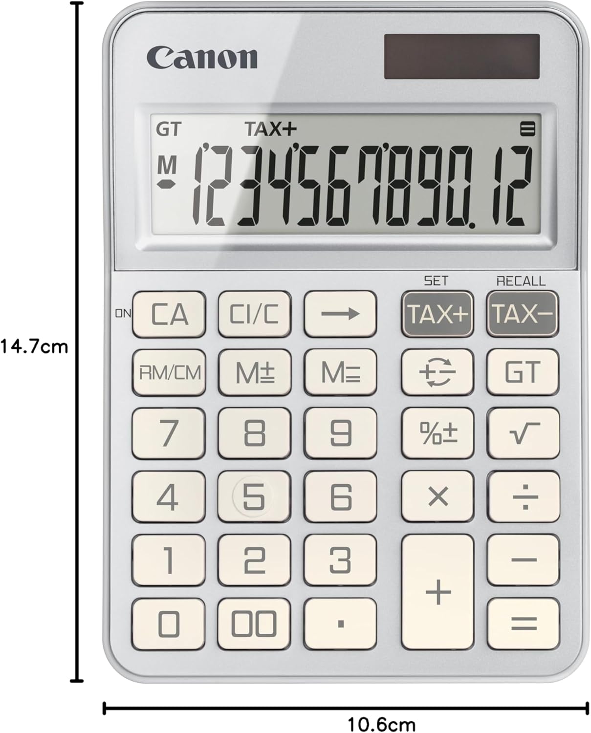 KS-125KB Taschenrechner, Silber