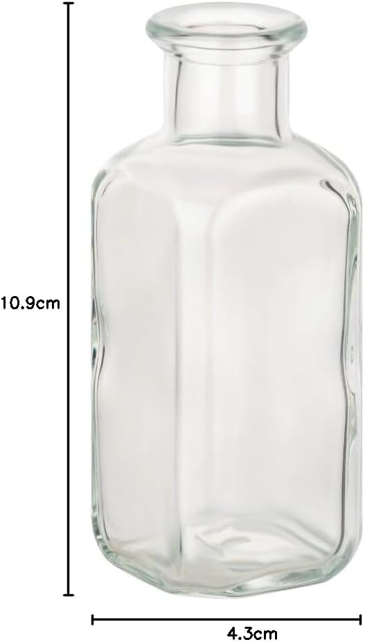 12er-Set Glasflaschen mit Korken, Hgkbraun 12 Stück