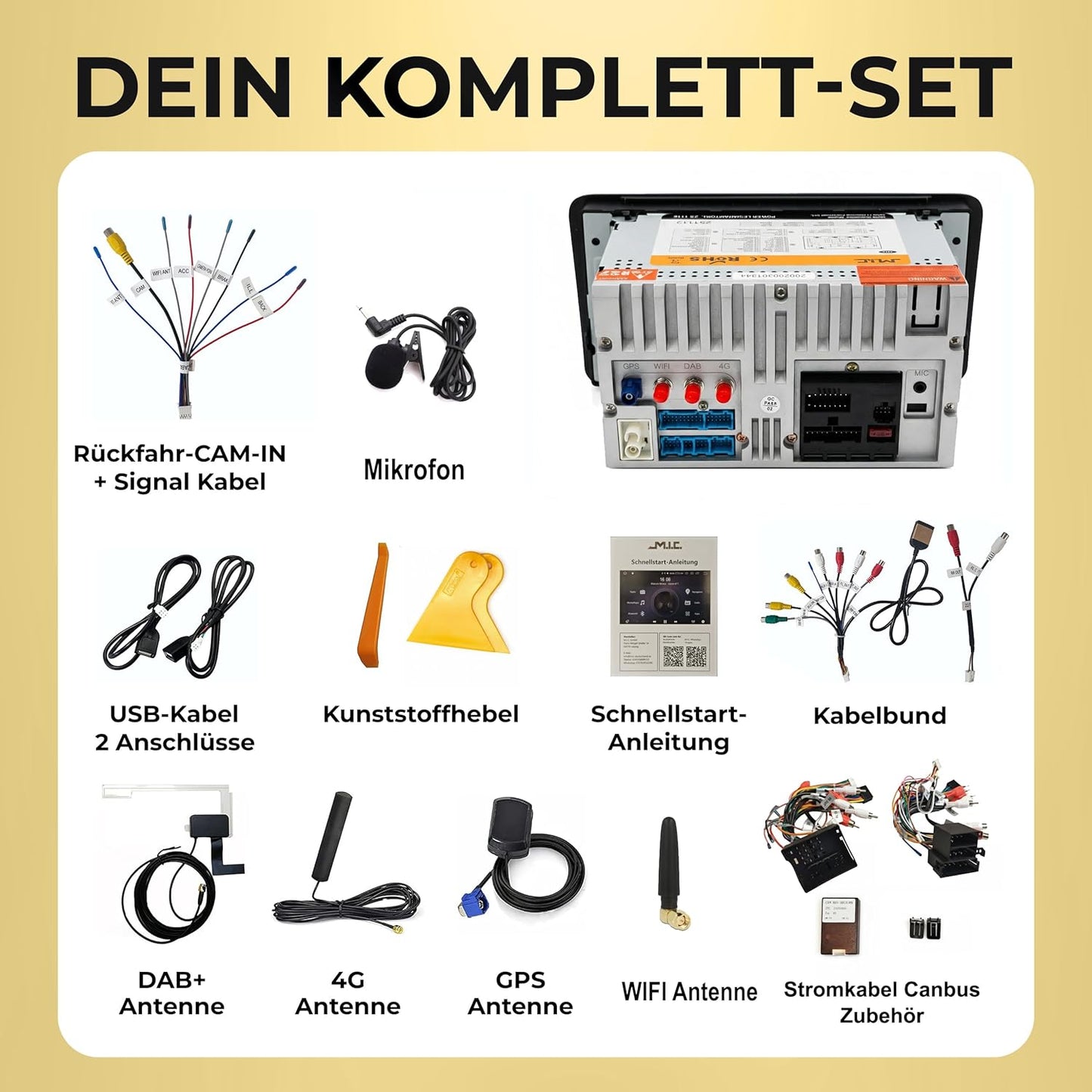 AA37-L3 Android 14 Autoradio mit Navigation für Audi A3 und RS3, AA37-L3