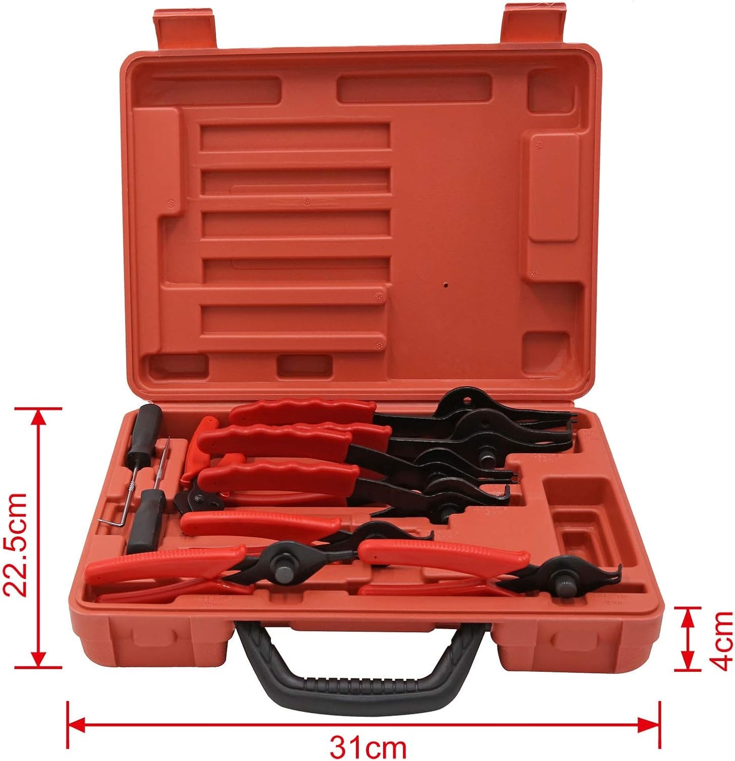 Sprengring Zange 11tlg 12,7-203mm Seegeringzange Aussenringe Innenringe