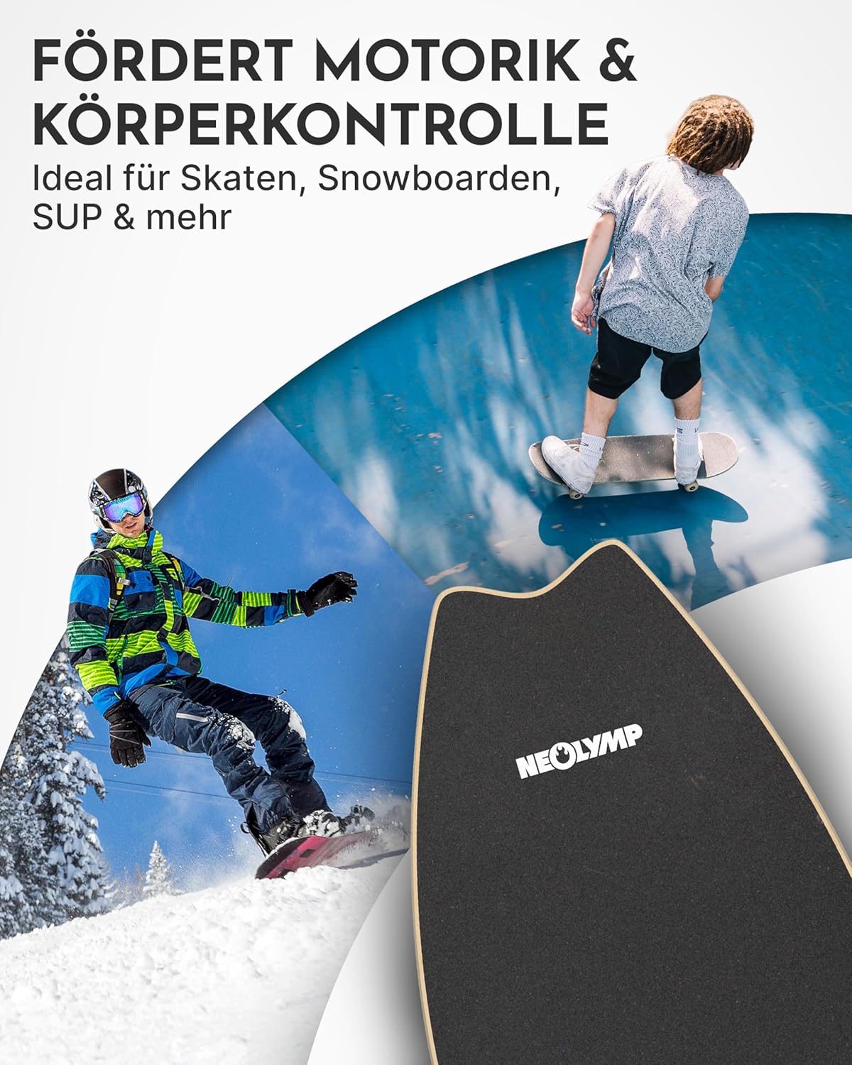 Balance Board, Surf Balance Board schwarz