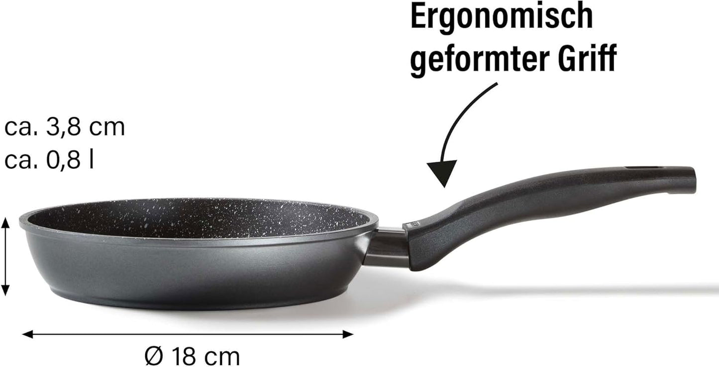 Bratpfanne 18 cm, Schwarz 18cm