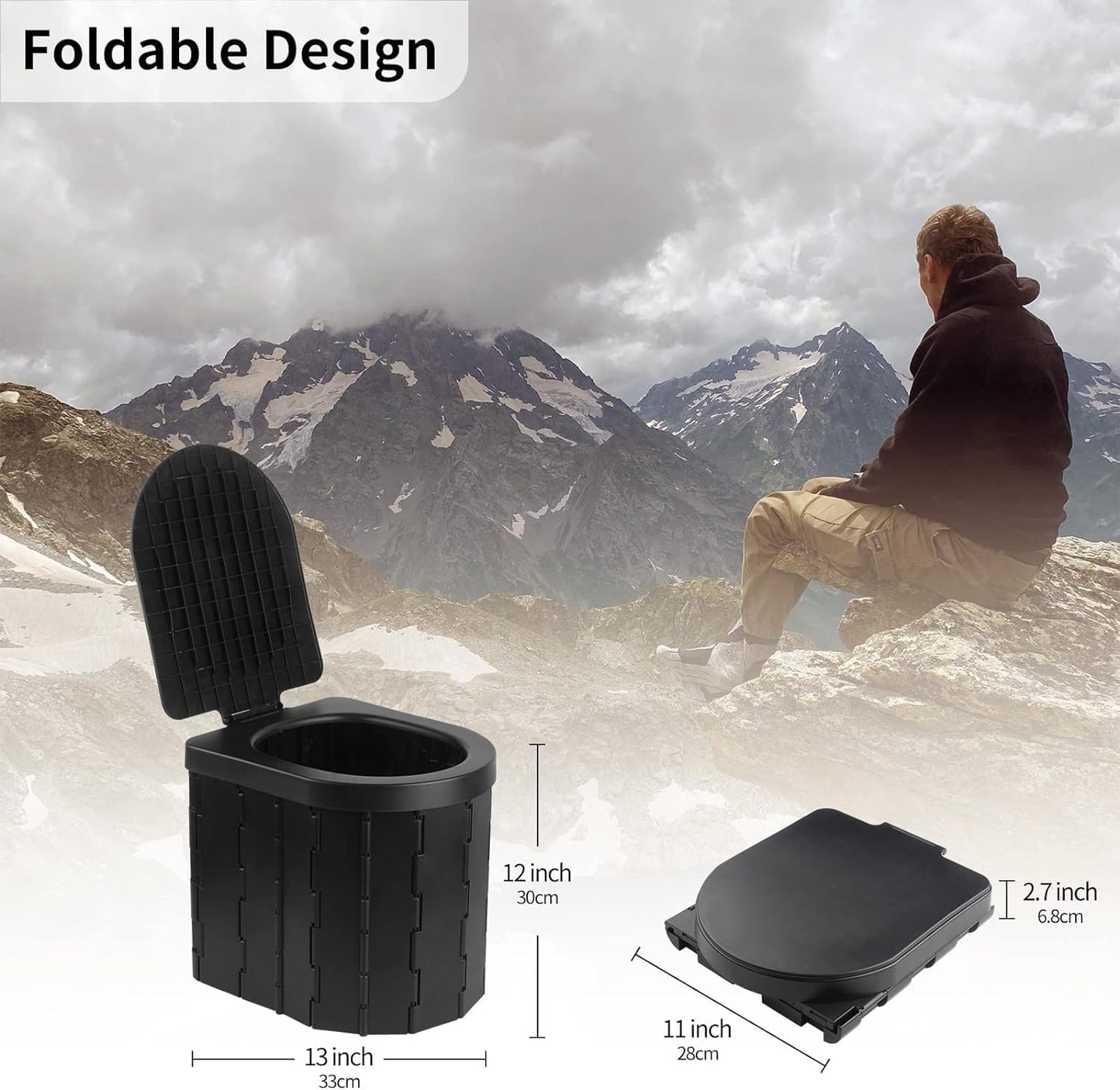 Faltbare Camping-Toilette