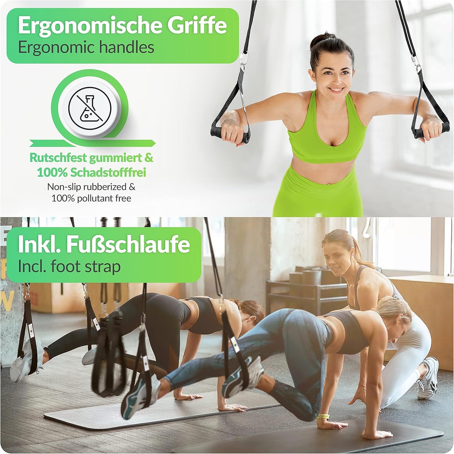 Schlingentrainer Komplett-Set, Modern Schwarz