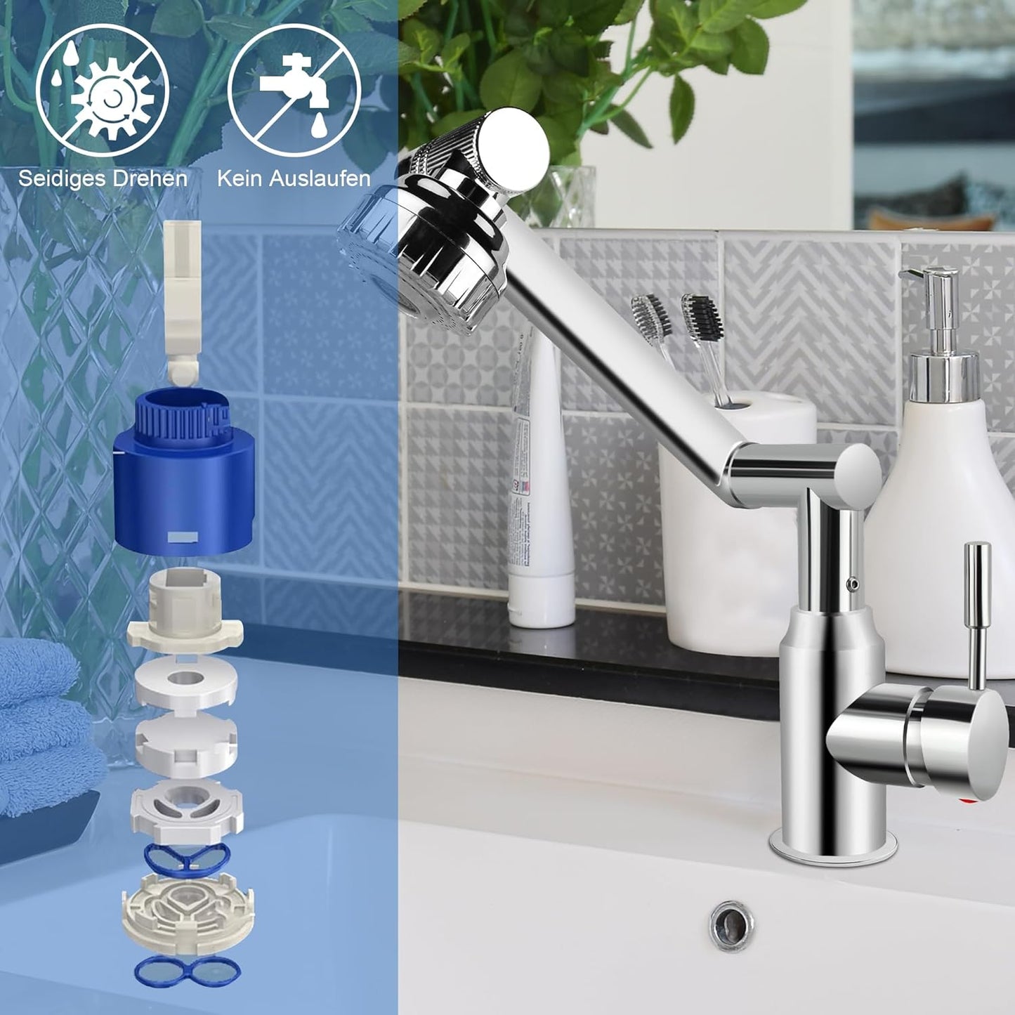 Wasserhahn, Silber