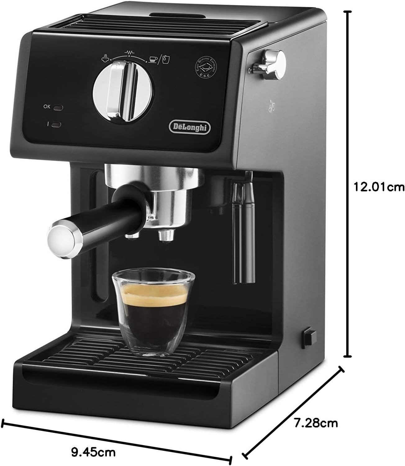 Espressomaschine ECP 31.21 mit Siebträger und Milchschaumdüse, Espressomaschine
