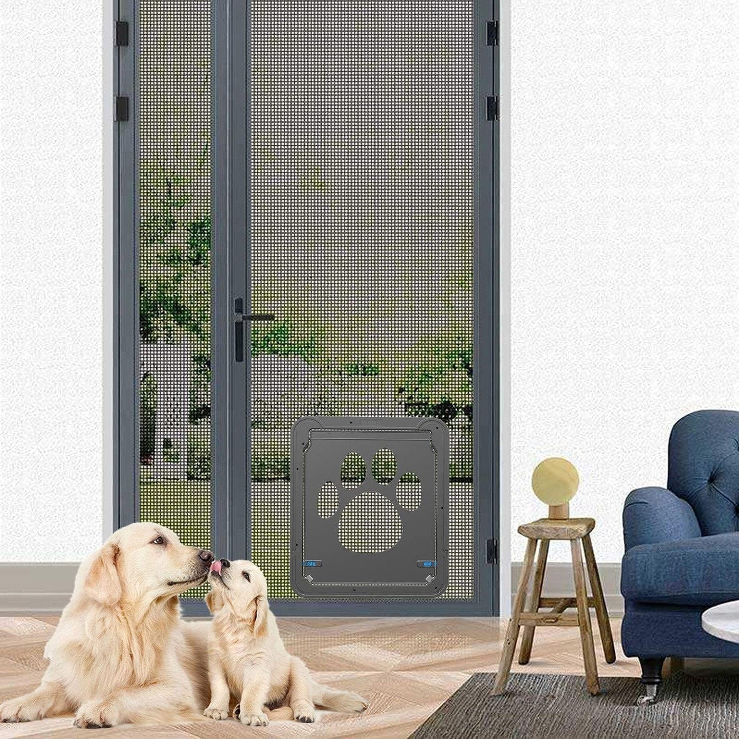 Hundeklappe für Fliegengittertüren