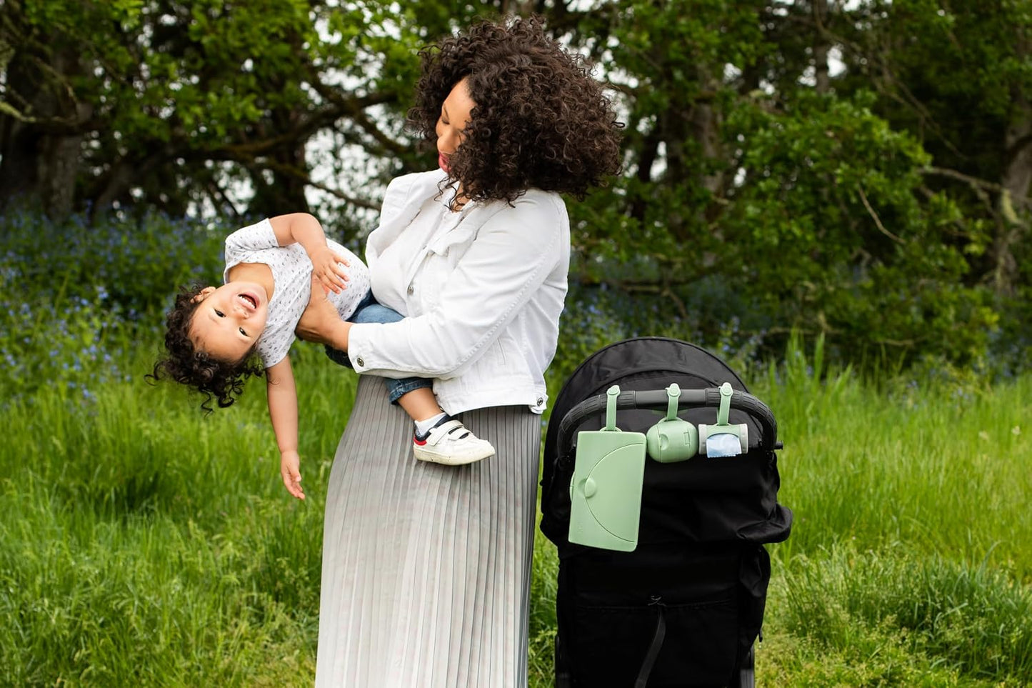 On-the-Go Dual Schnullerbox, Sage Green