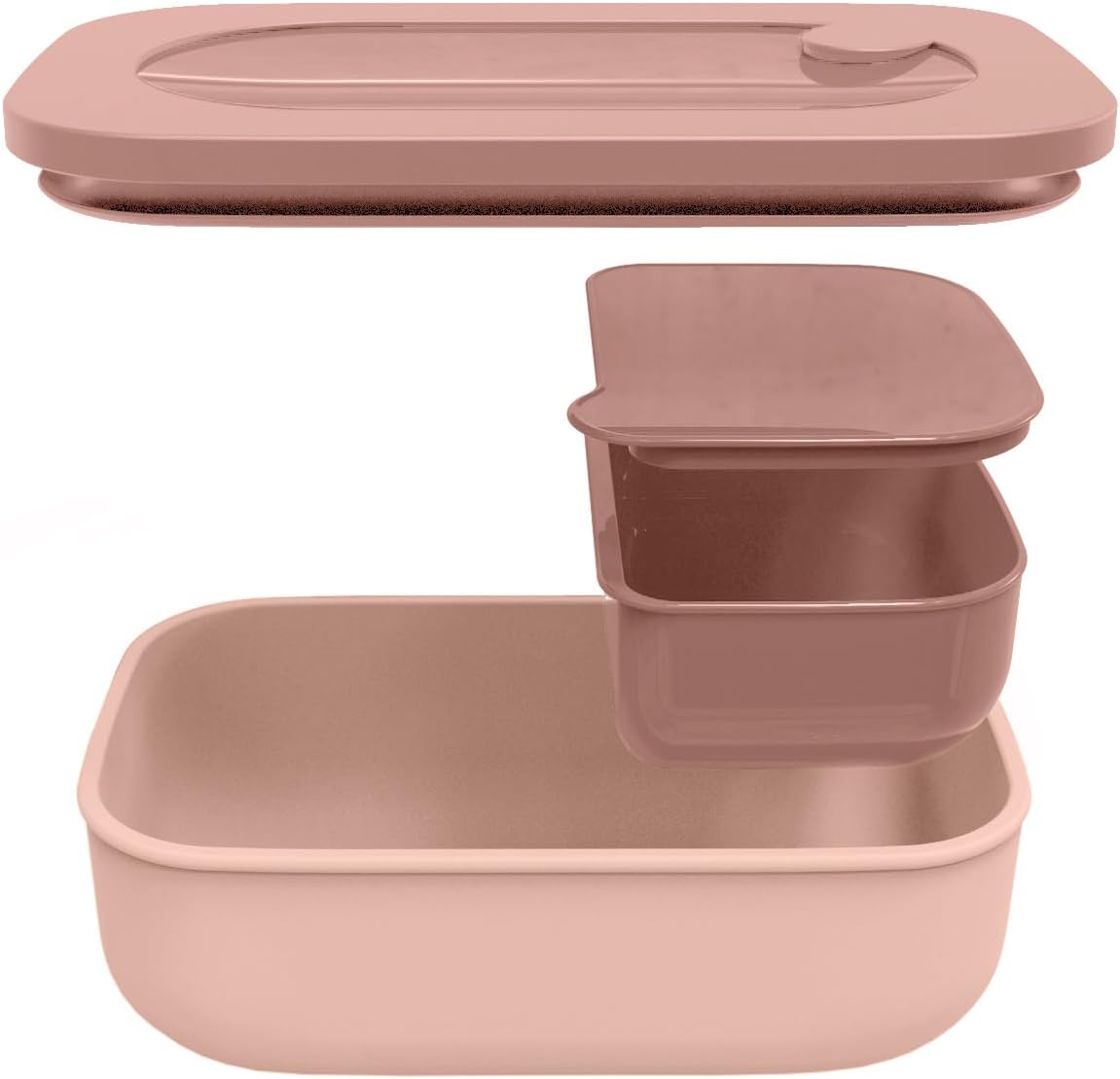 Lunchbox mit hermetischem Verschluss, 20 x 12 x 7 cm Peach Blossom Pink
