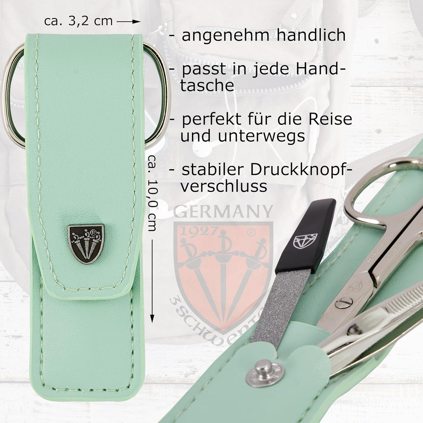 Venezia Nagelpflegeset, MINT - KUNSTLEDER