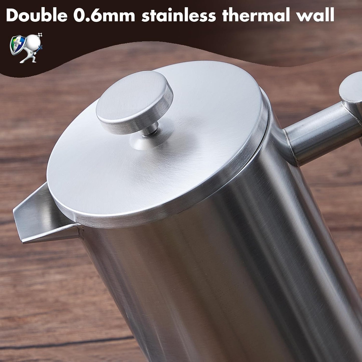 French Press, Mattsilber 1 Liter