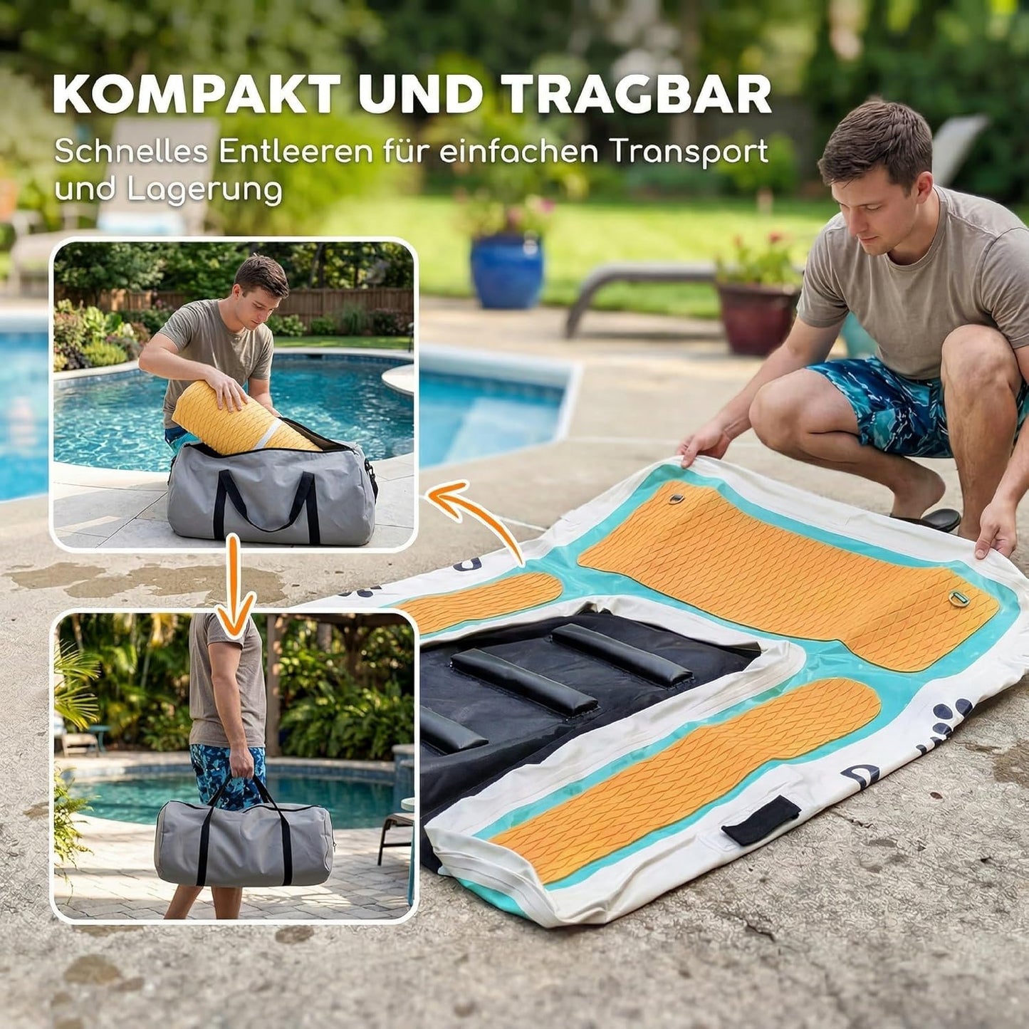 Aufblasbare Hunde-Wasserrampe
