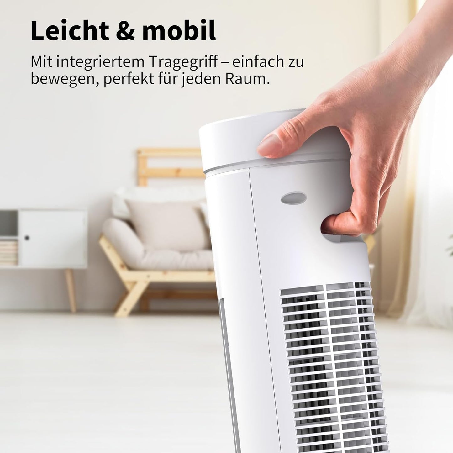 AirX SPIN Turmventilator mit Fernbedienung, Turmventilator